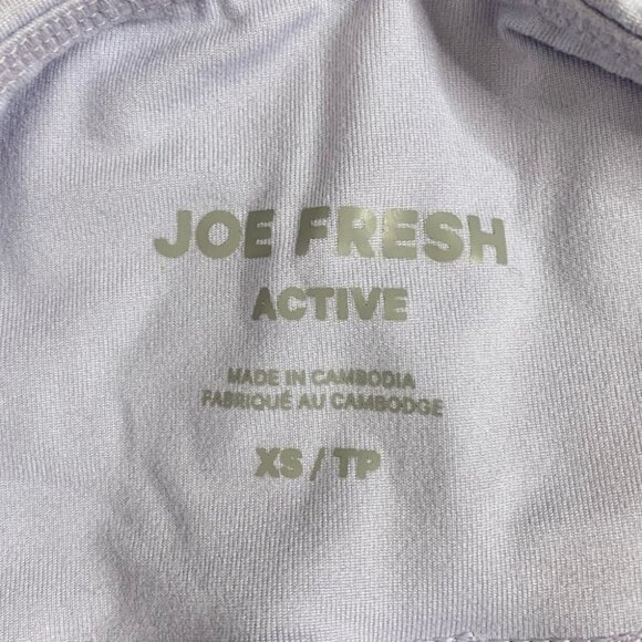 Joe Fresh Active Women's Capri Leggings High Rise cropped pants Lilac Purple XS - Picture 6 of 10